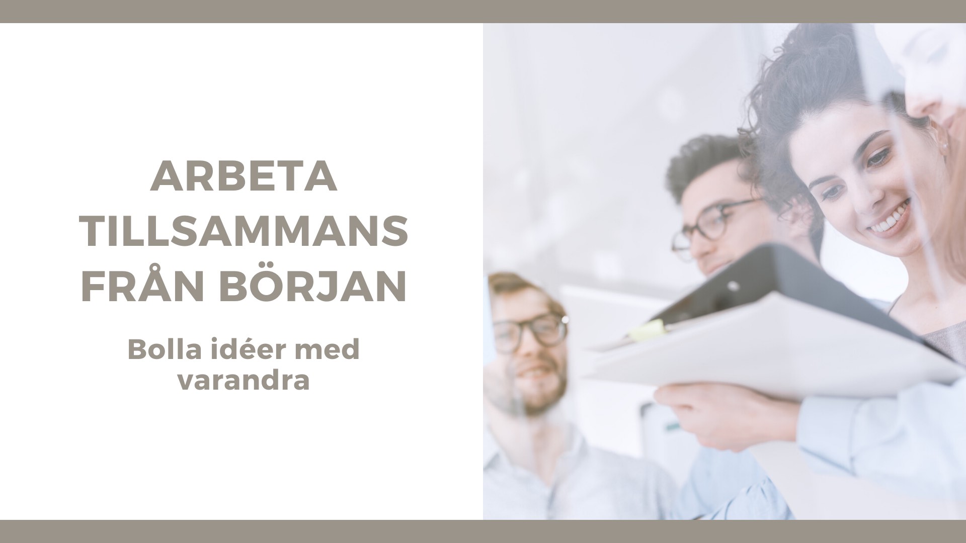Team arbetar tillsammans