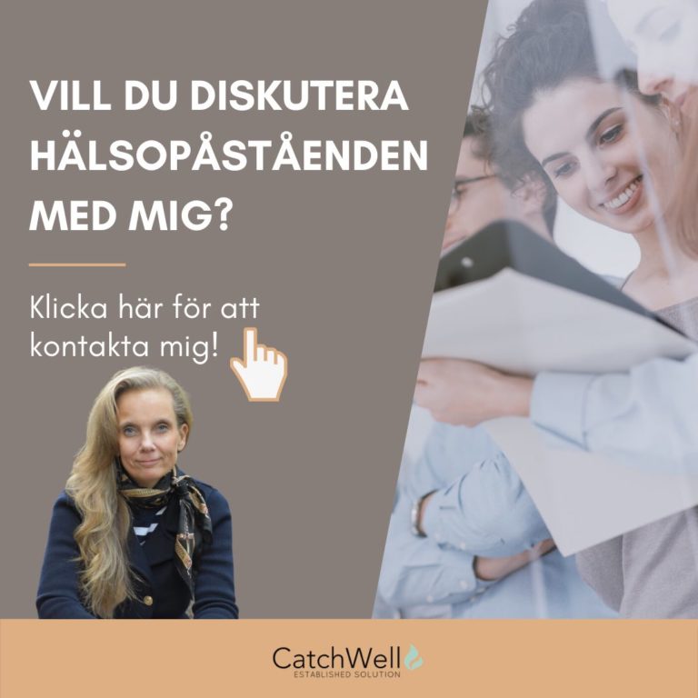 Vill du diskutera hälsopåståenden med mig kontakta mig