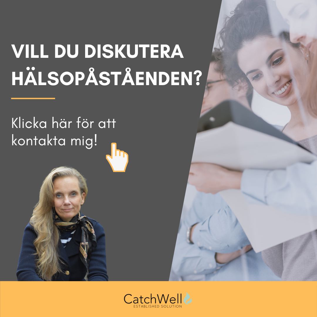 Vill du diskutera hälsopåståenden Kontakta mig
