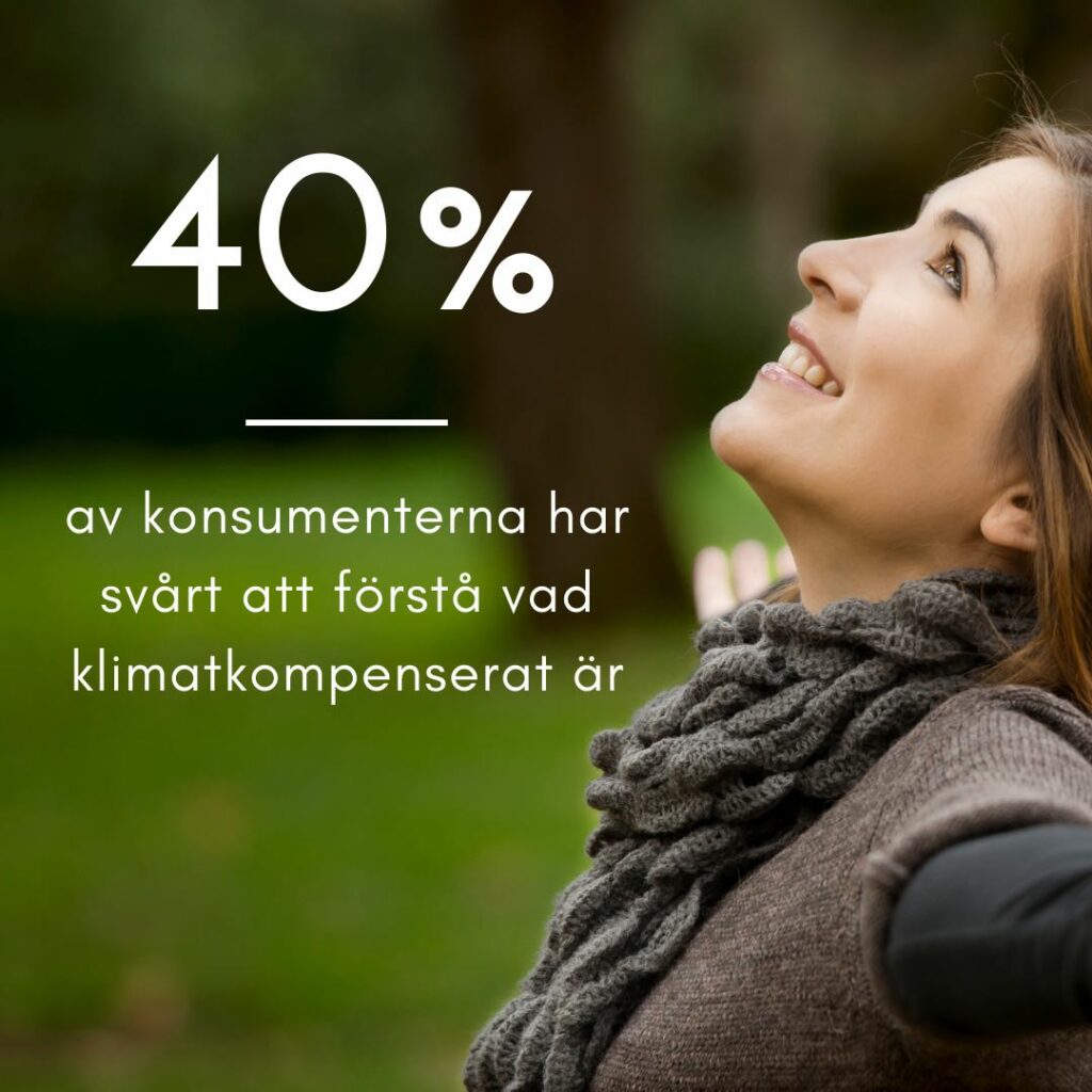 40 % har svårt att förstå klimatkompenserat