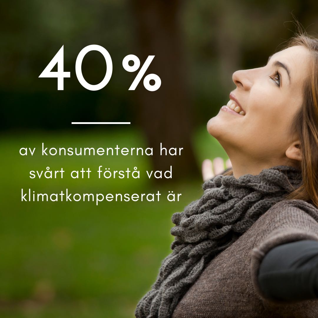 40 % har svårt att förstå klimatkompenserat