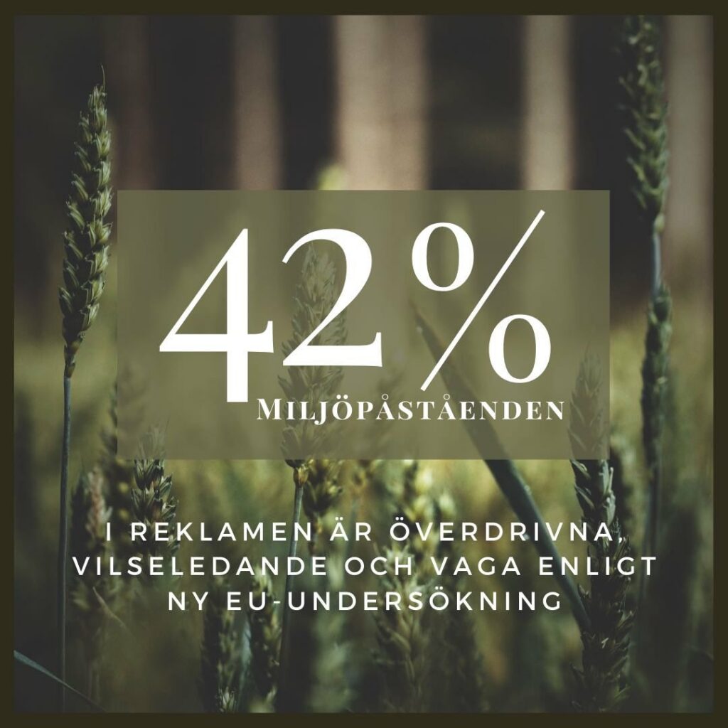 42 % Miljöpåståenden är vilseledande enligt ny EU-undersökning