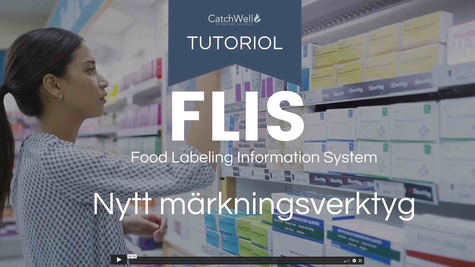 Tutorial FLIS Nytt märkningsverktyg för livsmedel 2