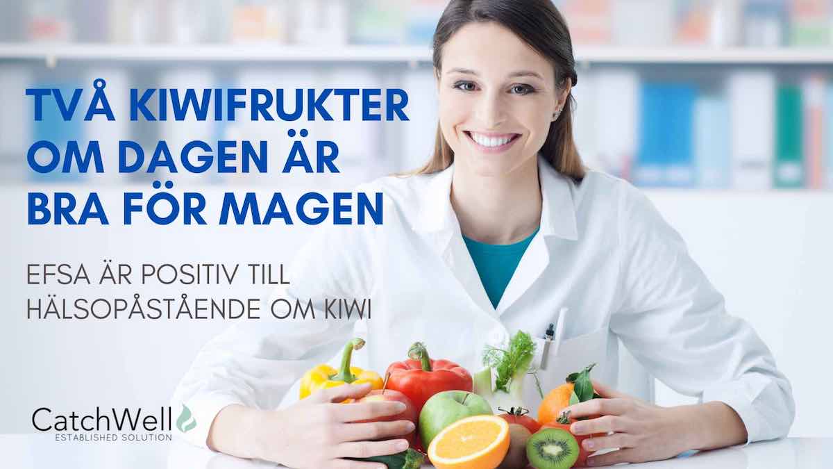 Två kiwifrukter om dagen är bra för magen
