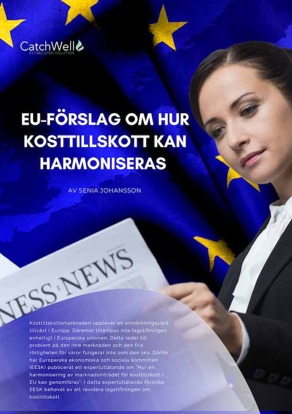 EU-förslag om hur kosttillskott kan harmoniseras