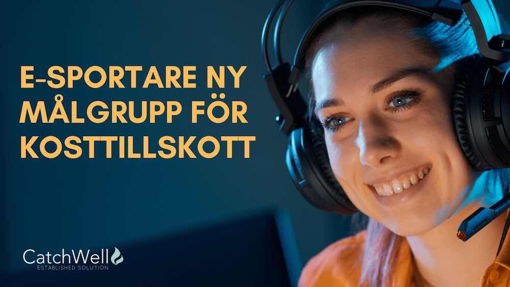 E sportare ny målgrupp för kosttillskott
