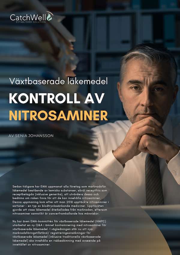 Framsida Växtbaserade läkemedel- Kontroll av nitrosaminer