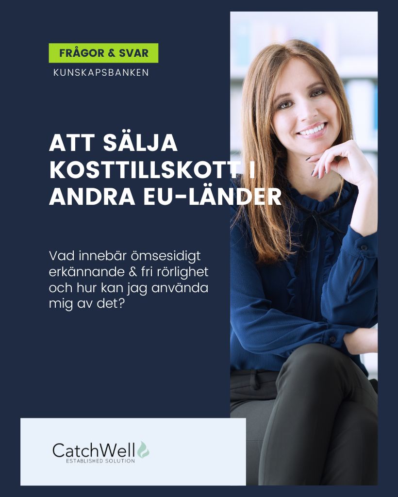 Bild Att sälja kosttillskott i andra länder
