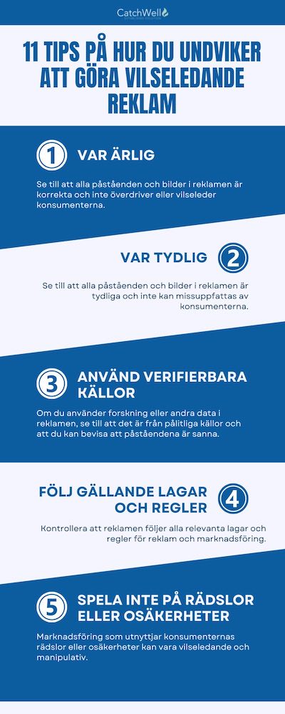11 tips på hur du undviker att göra vilseledande reklam