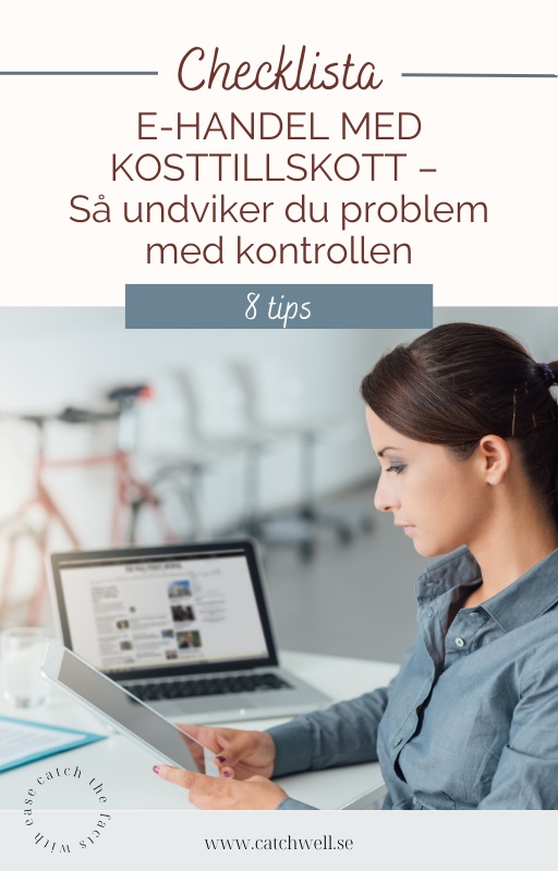 Checklista: E-handel med kosttillskott – Så undviker du problem med kontrollen - 1