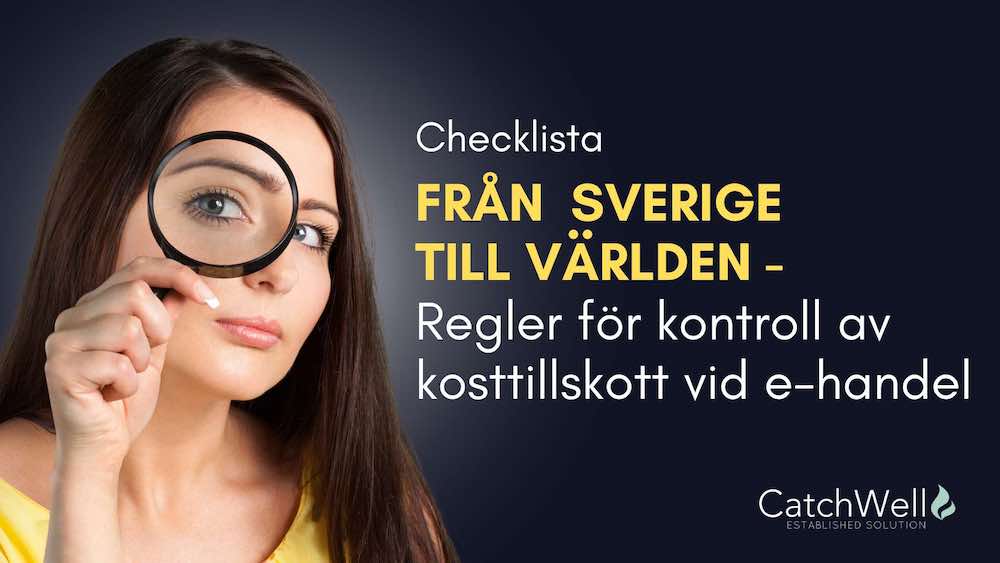 Från Sverige till världen- Regler för kontroll av kosttillskott vid e-handel